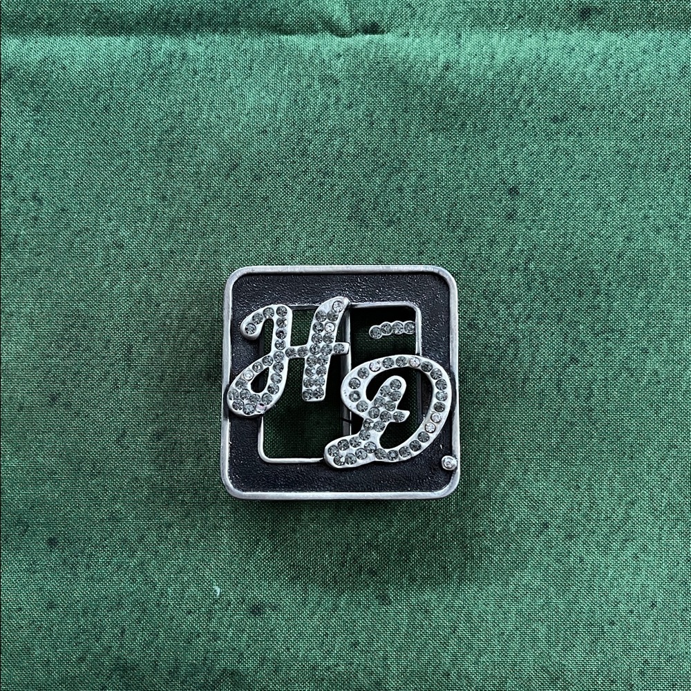 Harley Davidson Belt Buckle w/Rhinestones